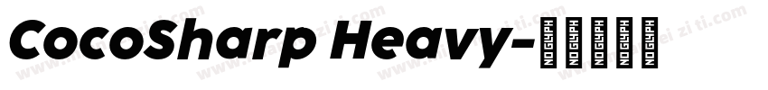 CocoSharp Heavy字体转换